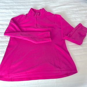 Women’s XL 1/4 zip fuchsia pink pull over athletic wear jacket
